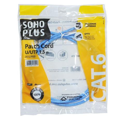 Imagem do Cabo De Rede Cat6 Furukawa Soho Plus Kit 10 Cabos