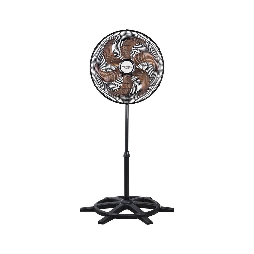 Imagem do Ventilador De Coluna Turbo 50cm 6 Pas Ventisol Preto Bronze Potente E Silencioso
