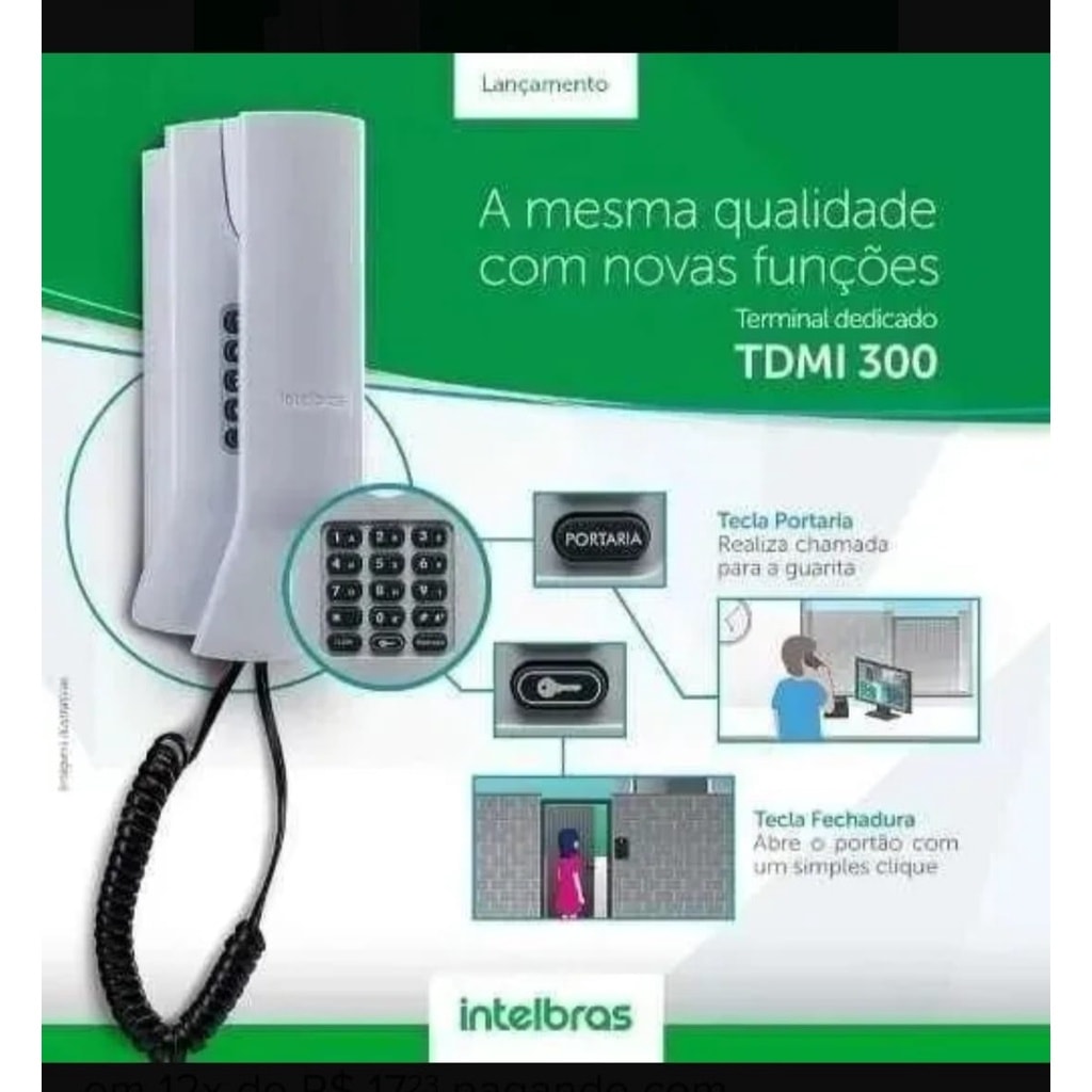 Imagem do Terminal Dedicado Tdmi 300 Intelbras P Apartamentos E Condominios