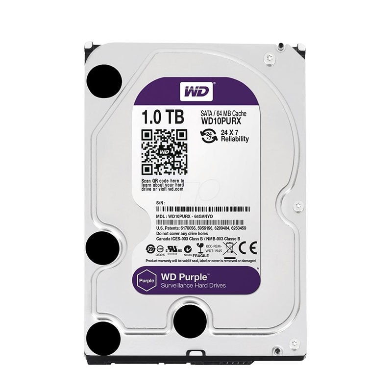 Imagem do Disco Rigido Interno Western Digital Wd Purple Wd10purz 1tb