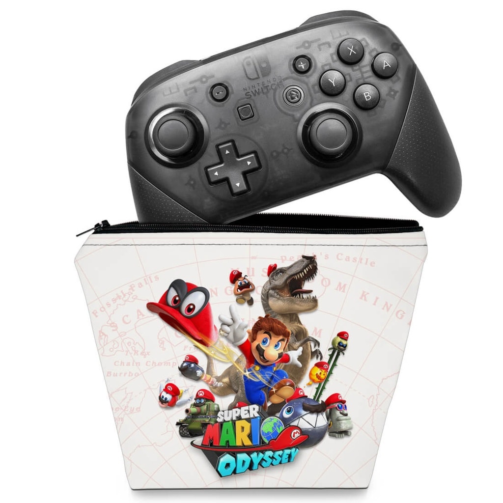 Imagem do Capa Nintendo Switch Pro Controle Case Super Mario Odyssey