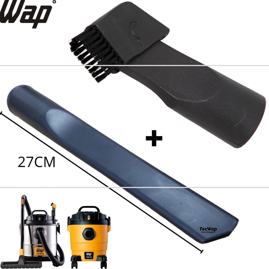 Imagem do Bico Canto Longo 27cm Bico Escova Aspirador De Po Wap Gtw 10 Gtw Inox 12 20
