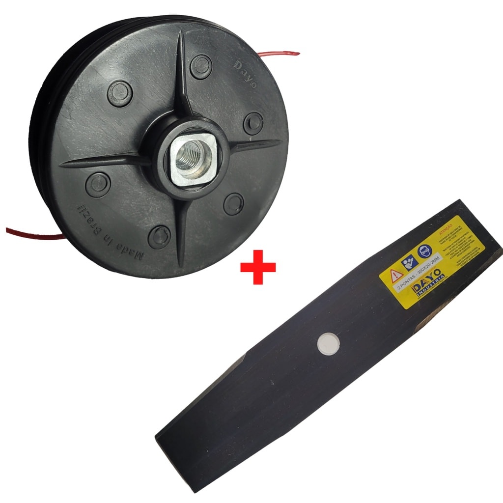 Imagem do Kit Carretel E Lamina Para Rocadeira Stihl Fs160 Fs220 Fs280 Fs290 Fs350