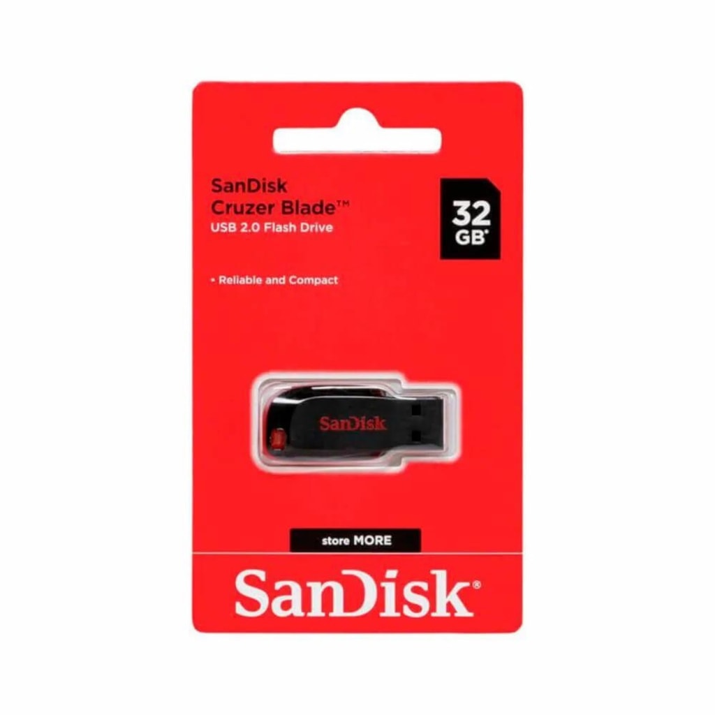 Imagem do Pen Drive Sandisk Cruzer Blade Sdcz50 32gb Pto Sdcz50 032g B35