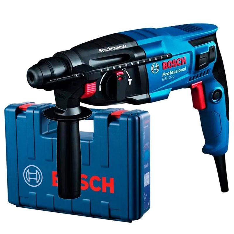 Imagem do Martelete Perfurador Rompedor Sds Plus 720w C Maleta Gbh 220 Bosch