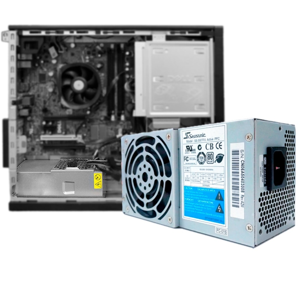 Imagem do Fonte Slim 300w 4 Sata Para Dell Optiplex 9010