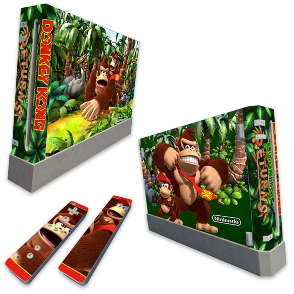Imagem do Skin Nintendo Wii Adesivo Donkey Kong Country Returns