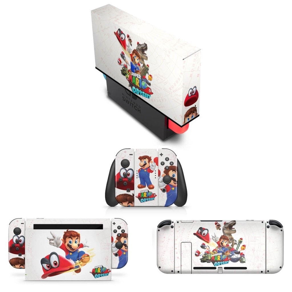 Imagem do Capa Anti Poeira E Skin Nintendo Switch Super Mario Odyssey