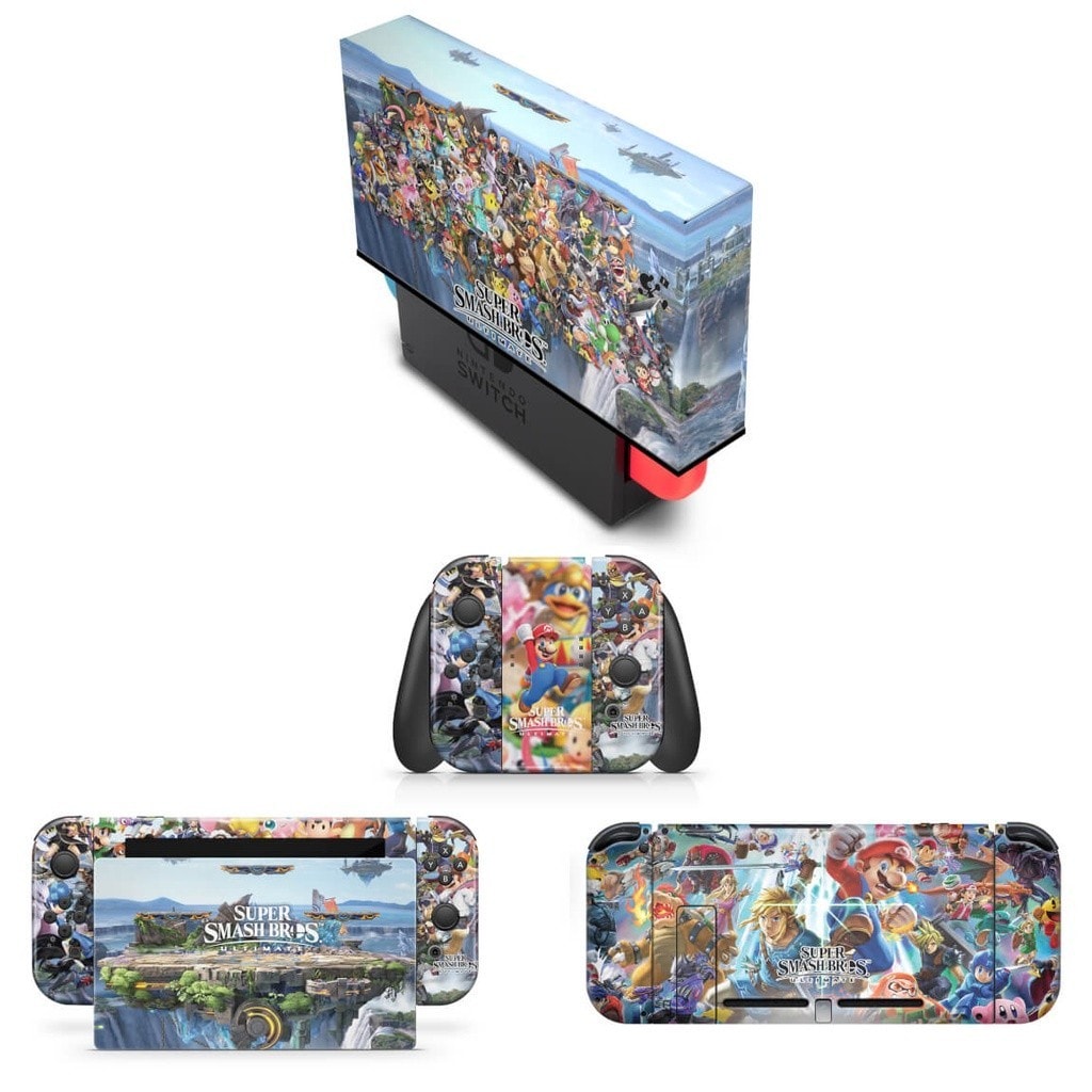 Imagem do Capa Anti Poeira E Skin Nintendo Switch Super Smash Bros Ultimate
