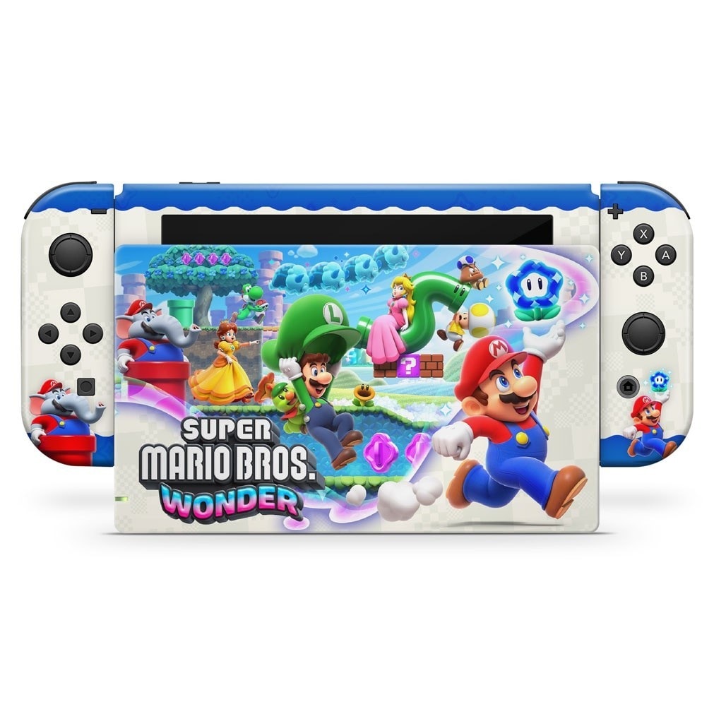 Imagem do Skin Nintendo Switch Adesivo Super Mario Bros Wonder
