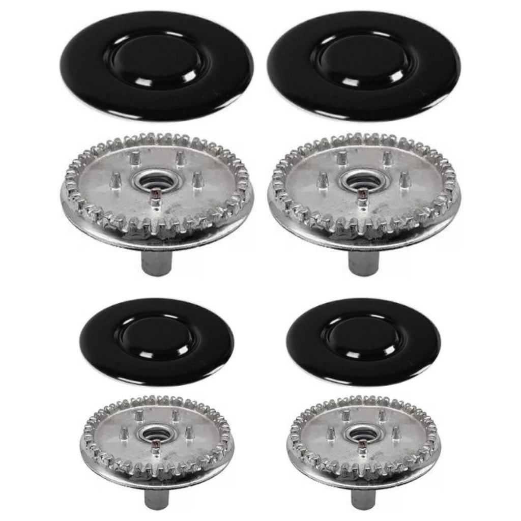 Imagem do Kit Queimadores Espalhadores Fogao Atlas Tropical Glass 4 Bocas 2g 2p Original