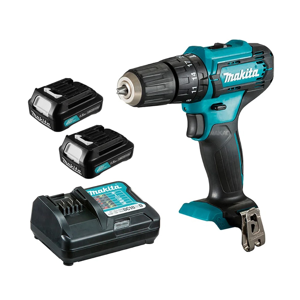 Imagem do Furadeira Parafusadeira De Impacto Makita 12v Hp333dwyx3 Com 2 Baterias E Carregador