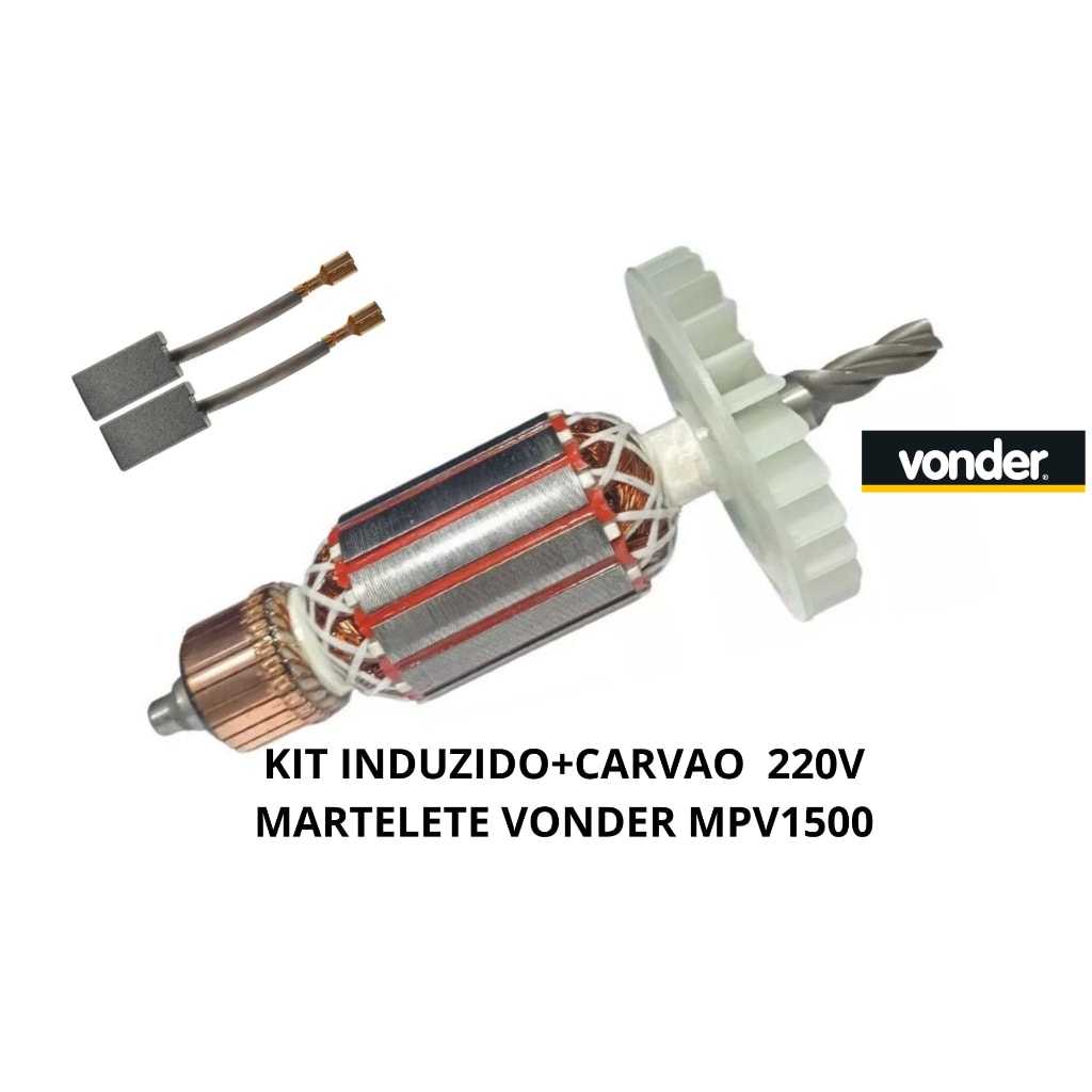 Imagem do Induzido Rotor Carvao Martelete Vonder Mpv 1500 220v