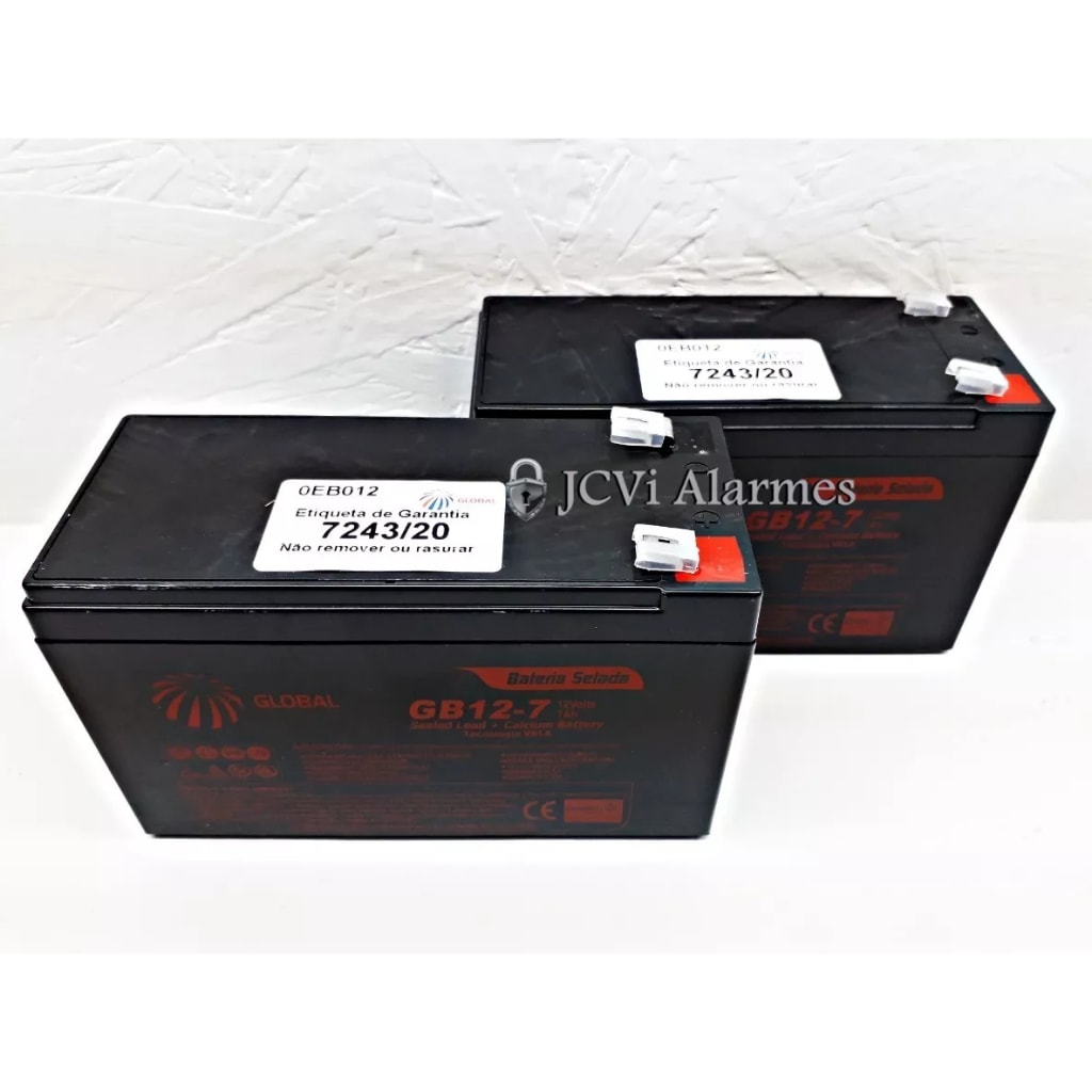 Imagem do Kit 2 Baterias 12v Nobreak Intelbras Interactive Xnb 1200va