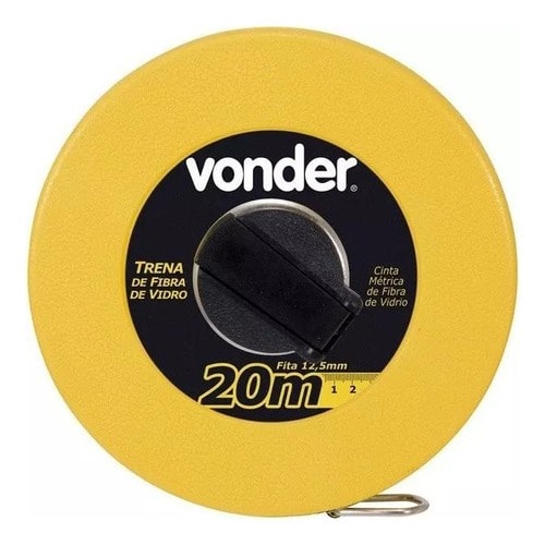 Imagem do Trena Longa De Fibra De Vidro Caixa Fechada Com 20 M Vonder