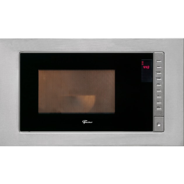 Imagem do Micro Ondas Fischer Fit Line Embutir 25l Moldura Inox