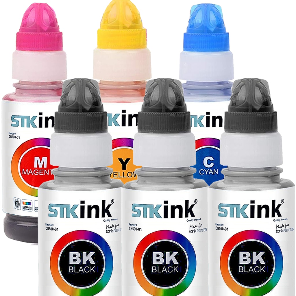 Imagem do 6x Tinta Compativel Epson L3250 L3150 L3210 L3110 L5190 L5290 L1210 L1250 L5590 T544 544