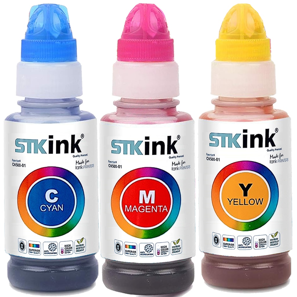 Imagem do 3x Tinta Compativel Epson L3250 L3150 L3210 L3110 L5190 L5290 L1210 L1250 L5590 T544 544