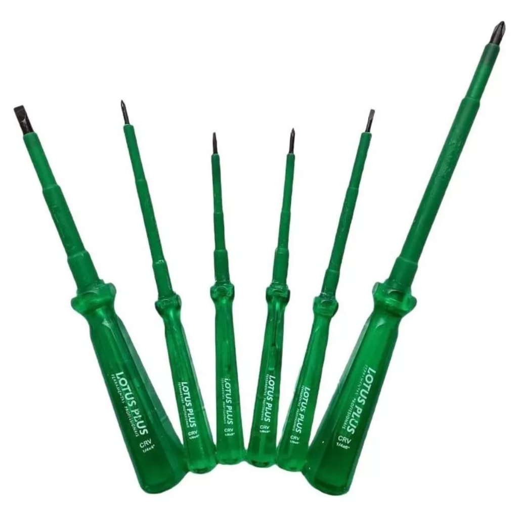 Imagem do Jogo De Chaves Fenda Philips Isoladas 1000v Imantada 6 Pcs