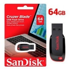 Imagem do Pen Drive 64gb Sandisk Cruzer Blade Z50