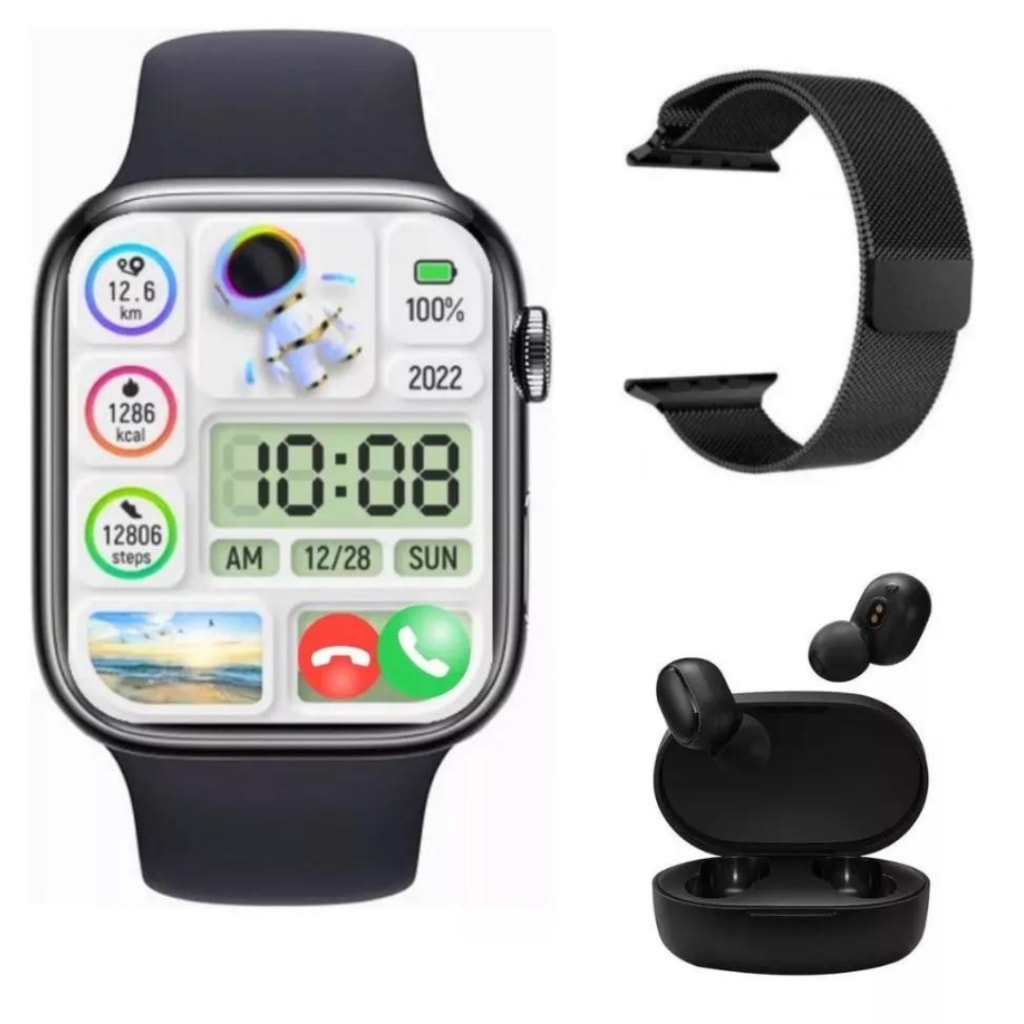 Imagem do Smartwatch P Iphone Watch 9 Pro Max C Nfc Gps Original