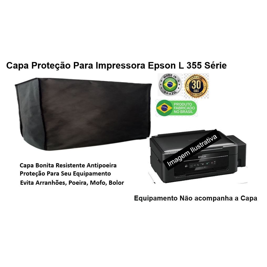 Imagem do Capa Impressora Epson L220 L355 L365 L375 L455 L475 Em Tnt Preto