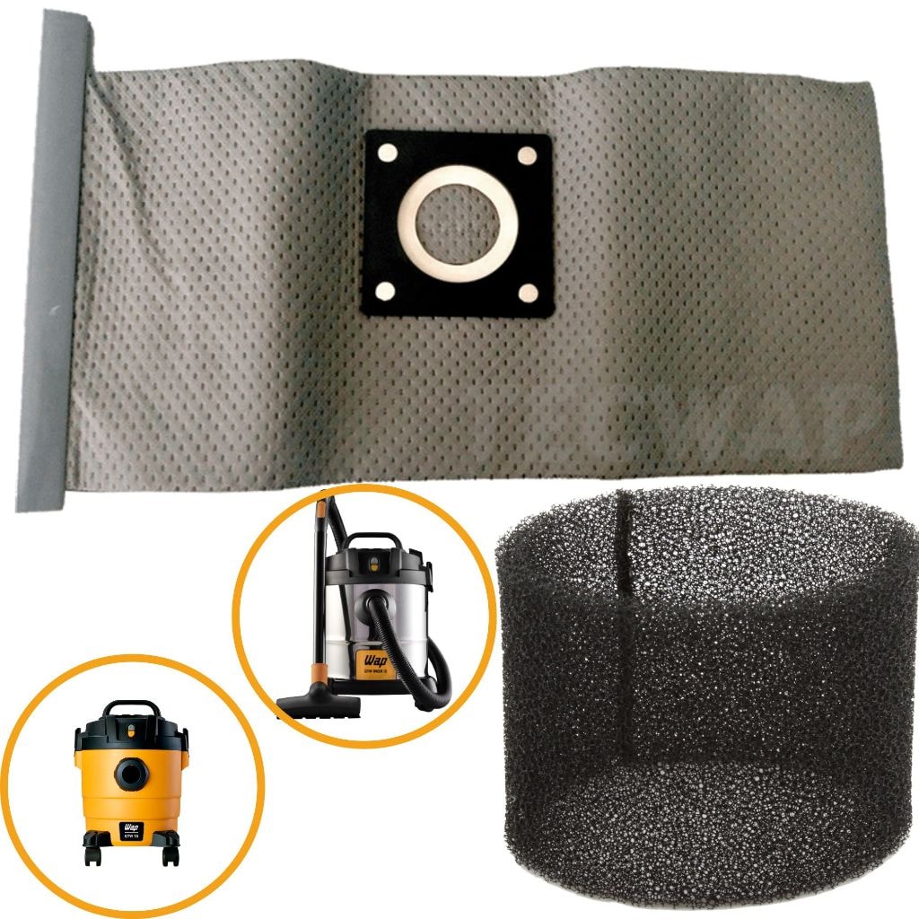 Imagem do Filtro De Pano Filtro Espuma Original Aspirador De Po Wap Gtw 10 E Gtw Inox 12 Lavavel