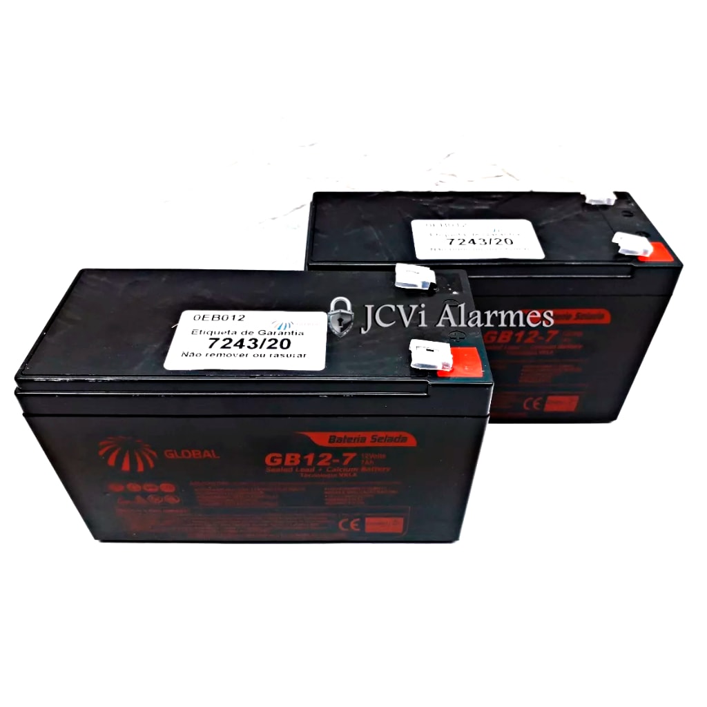 Imagem do Kit 2 Bateria 12v Nobreak Intelbras Interactive Xnb 1200va