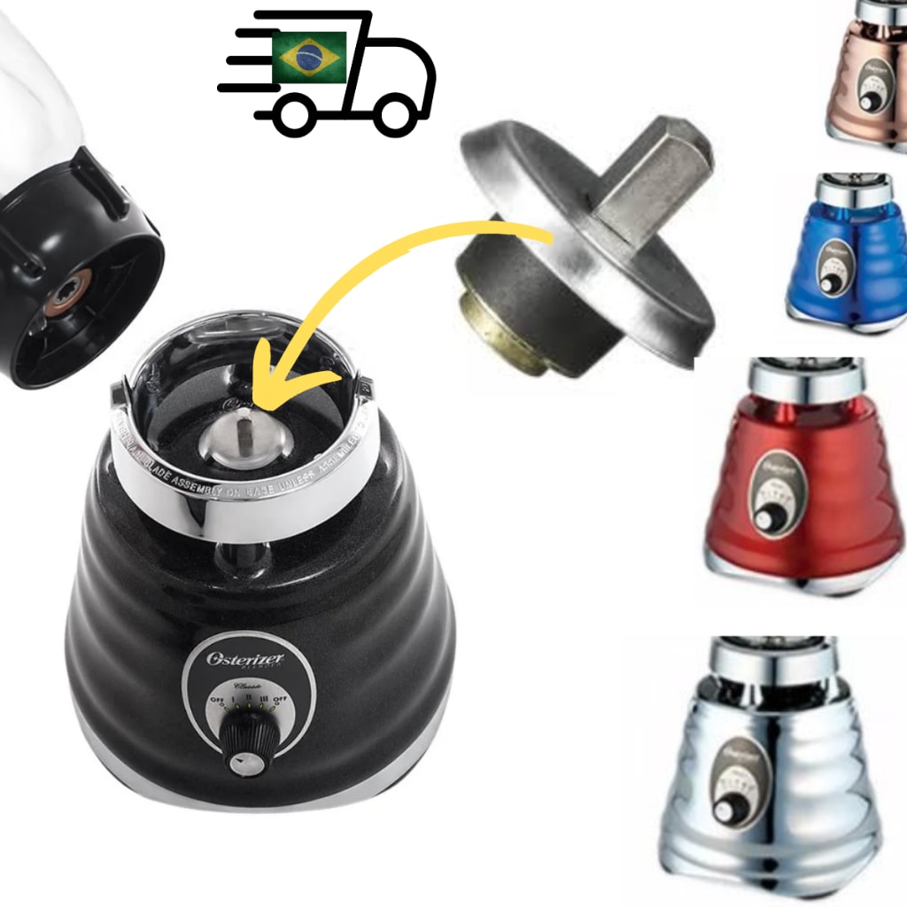 Imagem do Kit Pino Acoplamento Eixo Arrastador Liquidificador Oster Osterizer Classico E New Osterizer