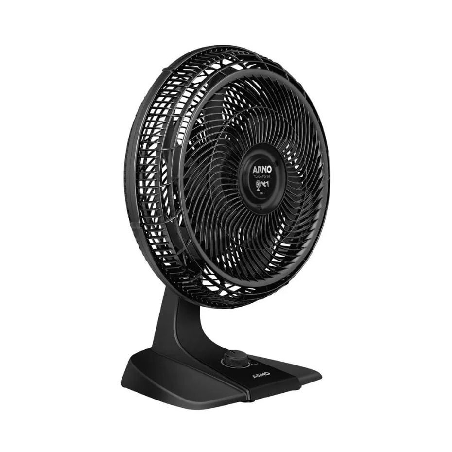 Imagem do Ventilador 2 Em 1 Arno Turbo Force Vf42 40cm 6 Pas 3 Velocidades Preto 110v