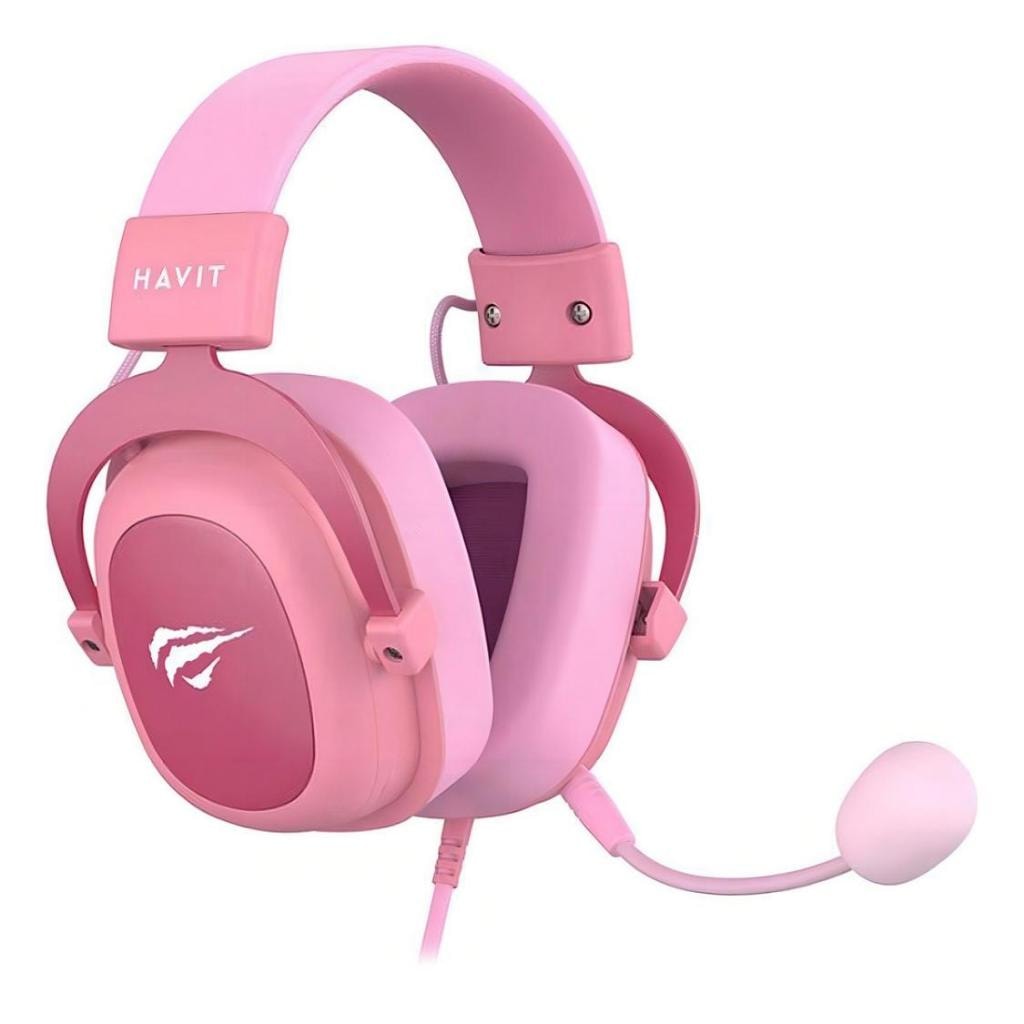 Imagem do Headset Gamer Havit Gamenote H2002d Mic Removivel Rosa