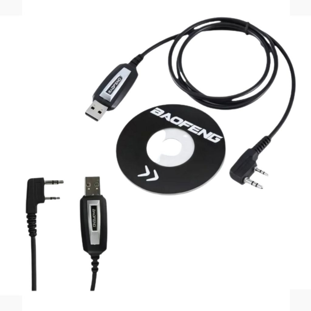 Imagem do Cabo E Cd Programador Radio Comunicador Baofeng Uv5r 888s 777s Intelbras Rc3002