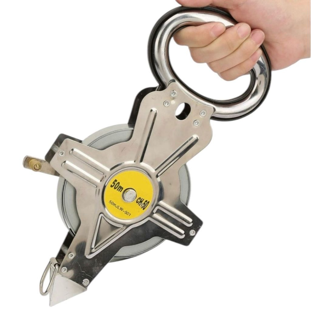 Imagem do Trena Profissional Fita Metrica 50 Metros Aco Inox Retratil