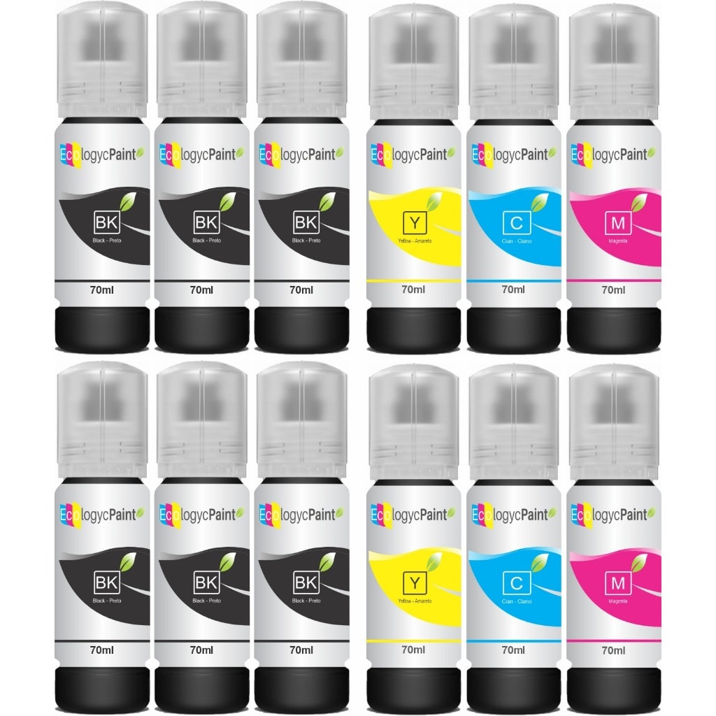 Imagem do 12 Tintas Compativel Para Epson 544 L3250 L3210 L3110 L3150