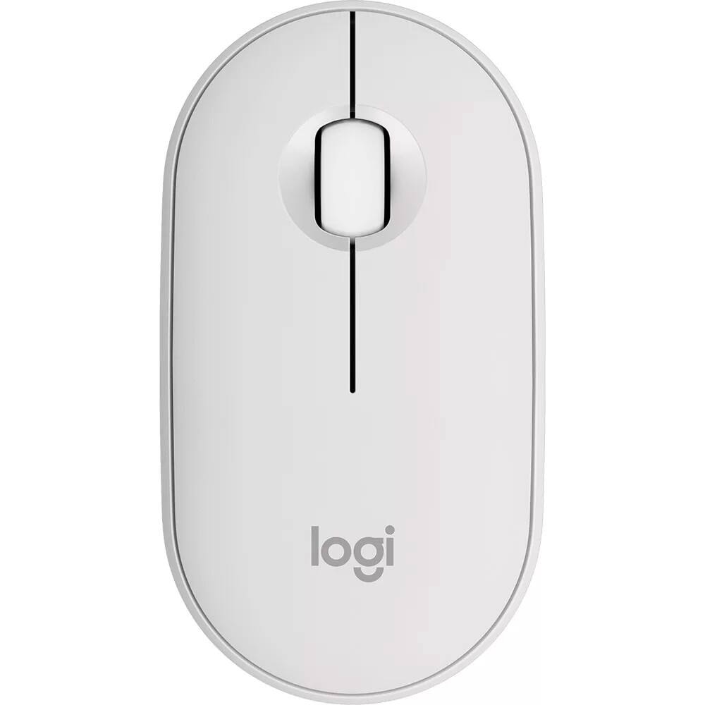 Imagem do Mouse Logitech M350s Pebble 2 Sem Fio Bluetooth Branco