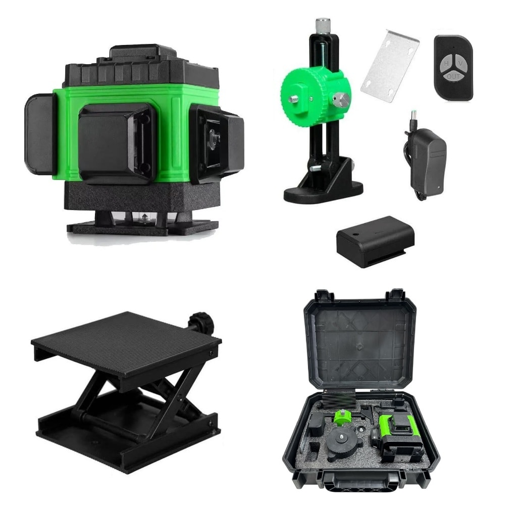 Imagem do Nivel 12 Linhas Laser Recarregavel 360 Automatico Verde Vertical Horizontal Cruz