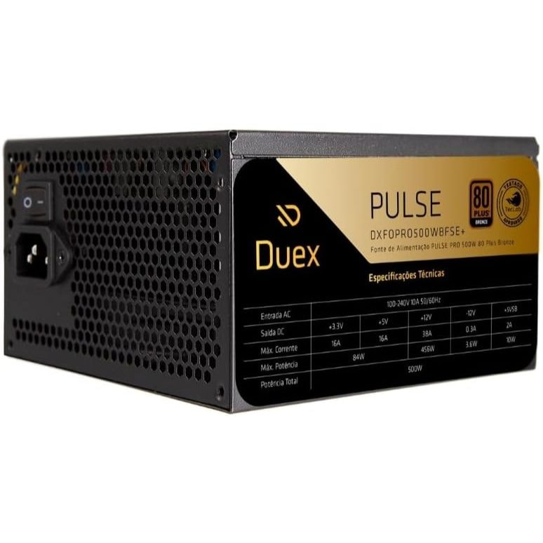 Imagem do Duex Fonte Duex Pulse Pro 500w 80plus Bronze