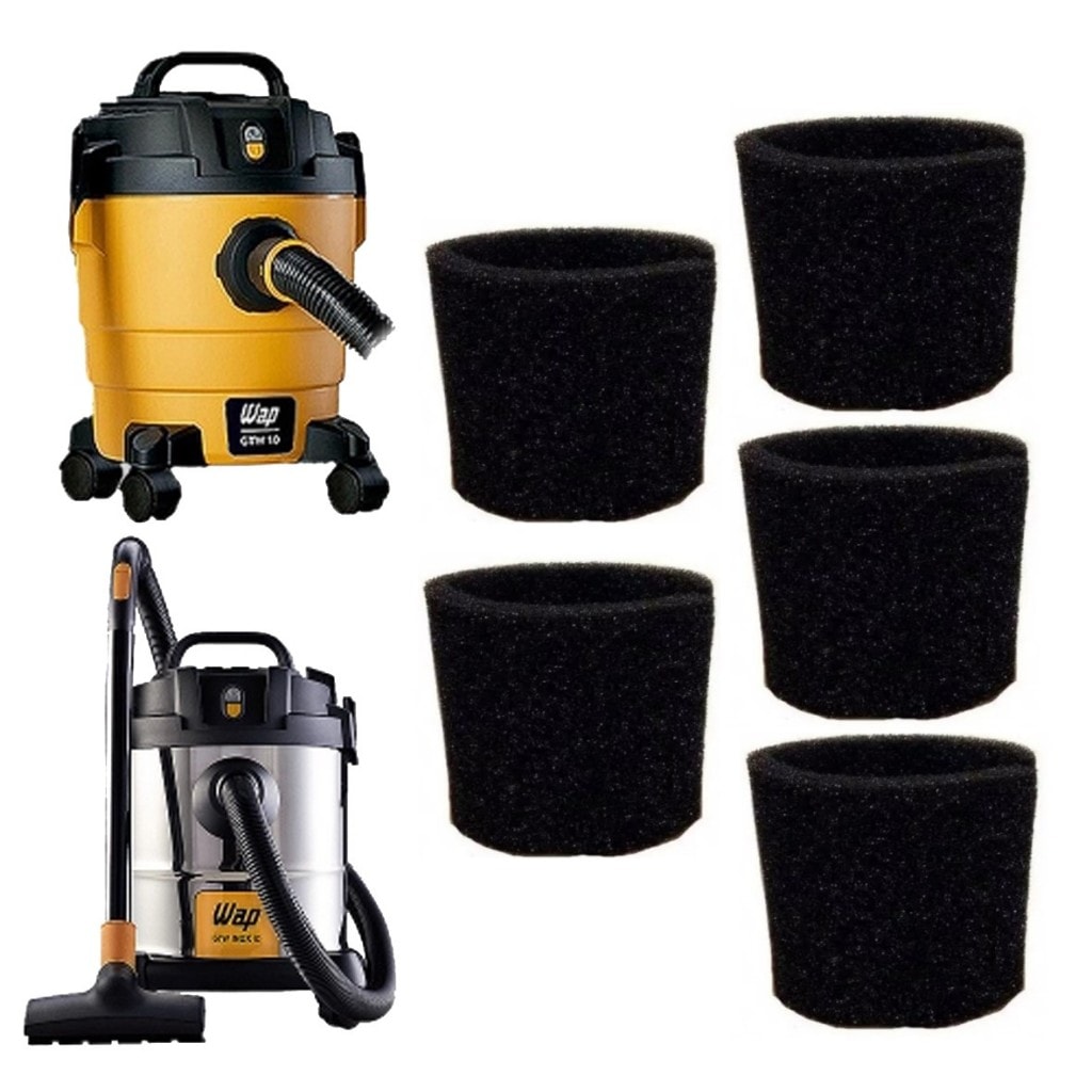 Imagem do 5 Unidades Filtro De Espuma Aspirador Wap Gtw Inox 10 12 20 Biovac 10