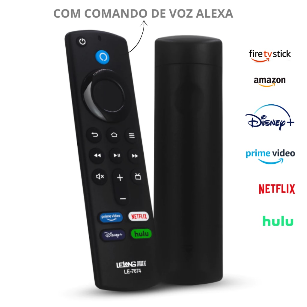 Imagem do Controle Remoto Comando De Voz Para Fire Tv Stick Lite Amazon Fire Tv Stick 4k Com Alexa