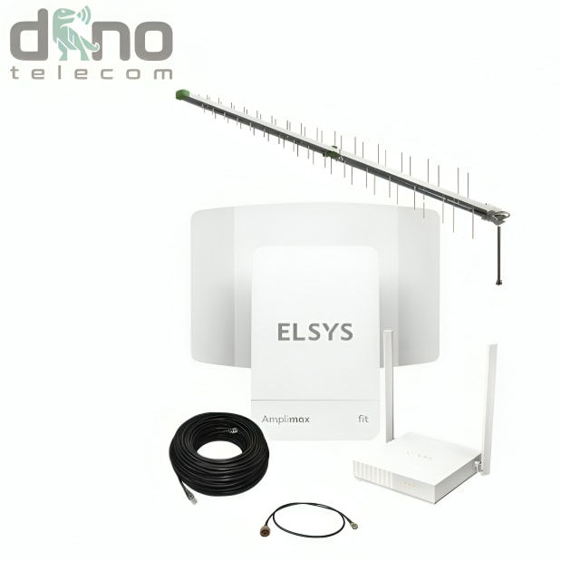 Imagem do Kit Amplimax Fit 4g Elsys Antena Roteador E Cabo