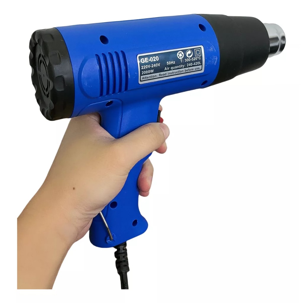 Imagem do Soprador Termico Profissional Pistola Ar Quente 220v 2000w Duas Temperatura