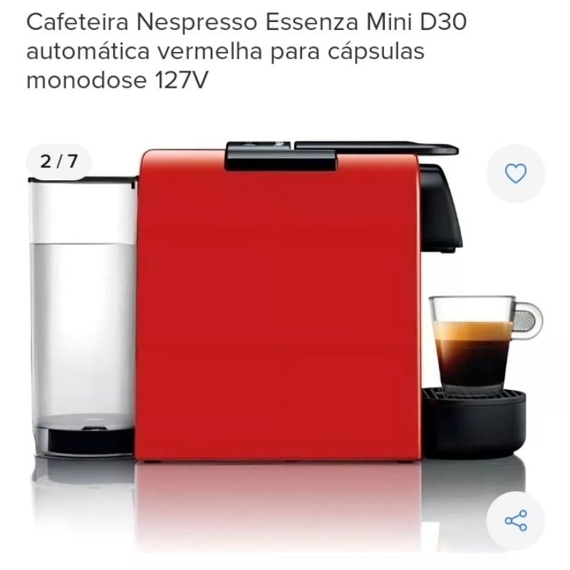 Imagem do Cafeteira Expresso Nespresso Essenza Mini D30 Vermellha