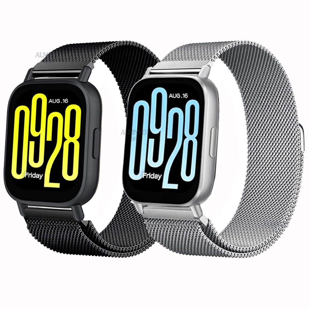 Imagem do Pulseira De 22mm Para Xiaomi Redmi Watch 5 Active Redmi Watch 5 Lite Milanese Metal Acos Inoxidaveis