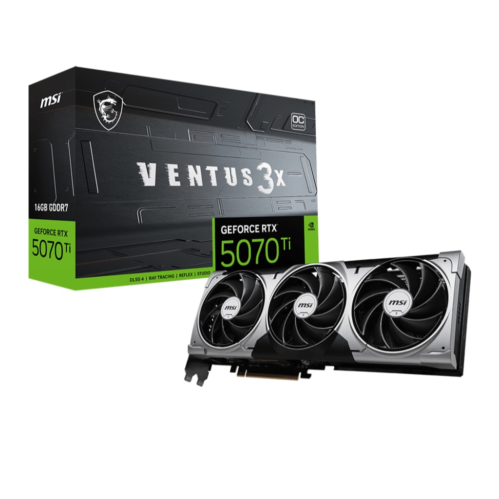 Imagem do Placa De Video Rtx 5070 Ti 16gb Gddr7 Msi Ventus 3x