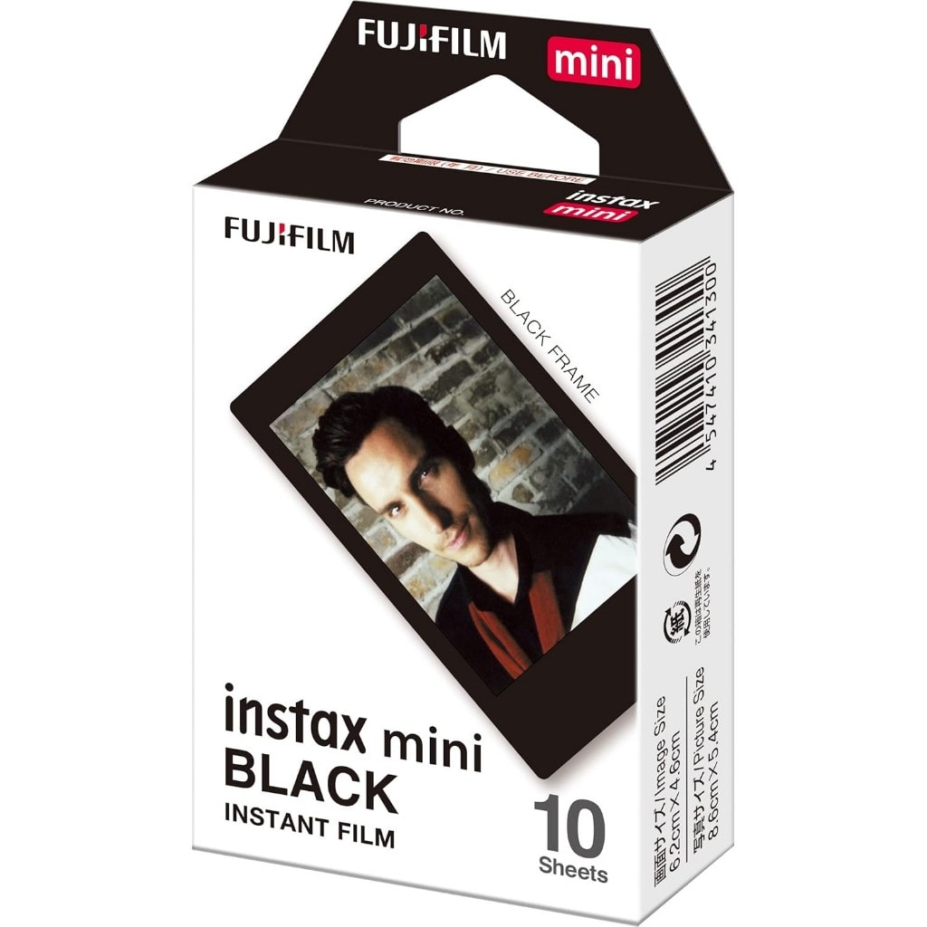 Imagem do Filme Instax Mini Black Para 10 Fotos Fujifilm