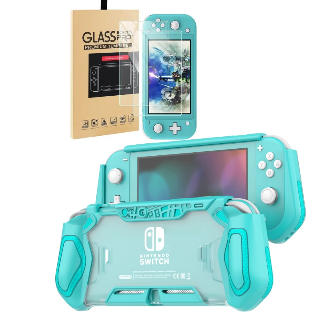 Imagem do Case Capa Tpu Para Nintendo Switch Lite Pelicula De Vidro