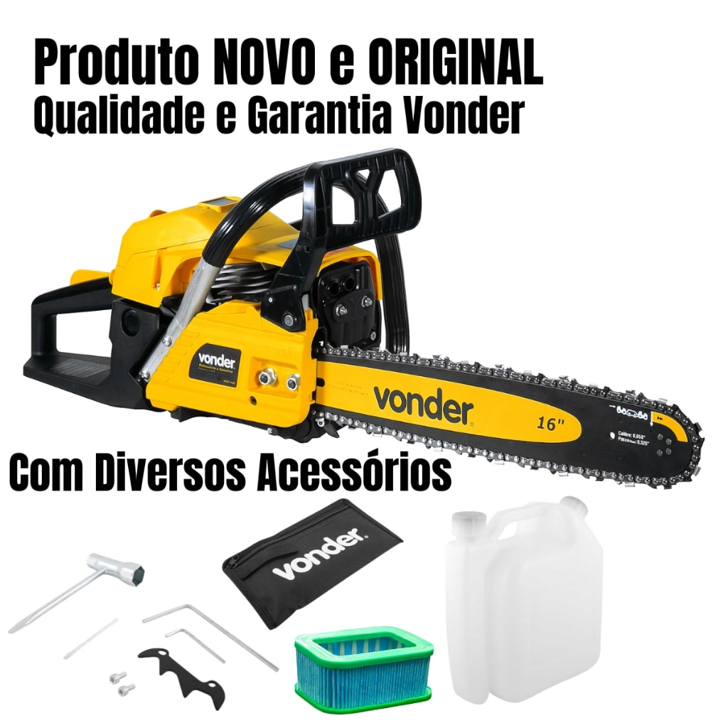 Imagem do Motosserra A Gasolina Com 45 0cc 16 2 5cv Hp Mgp 450 Vonder
