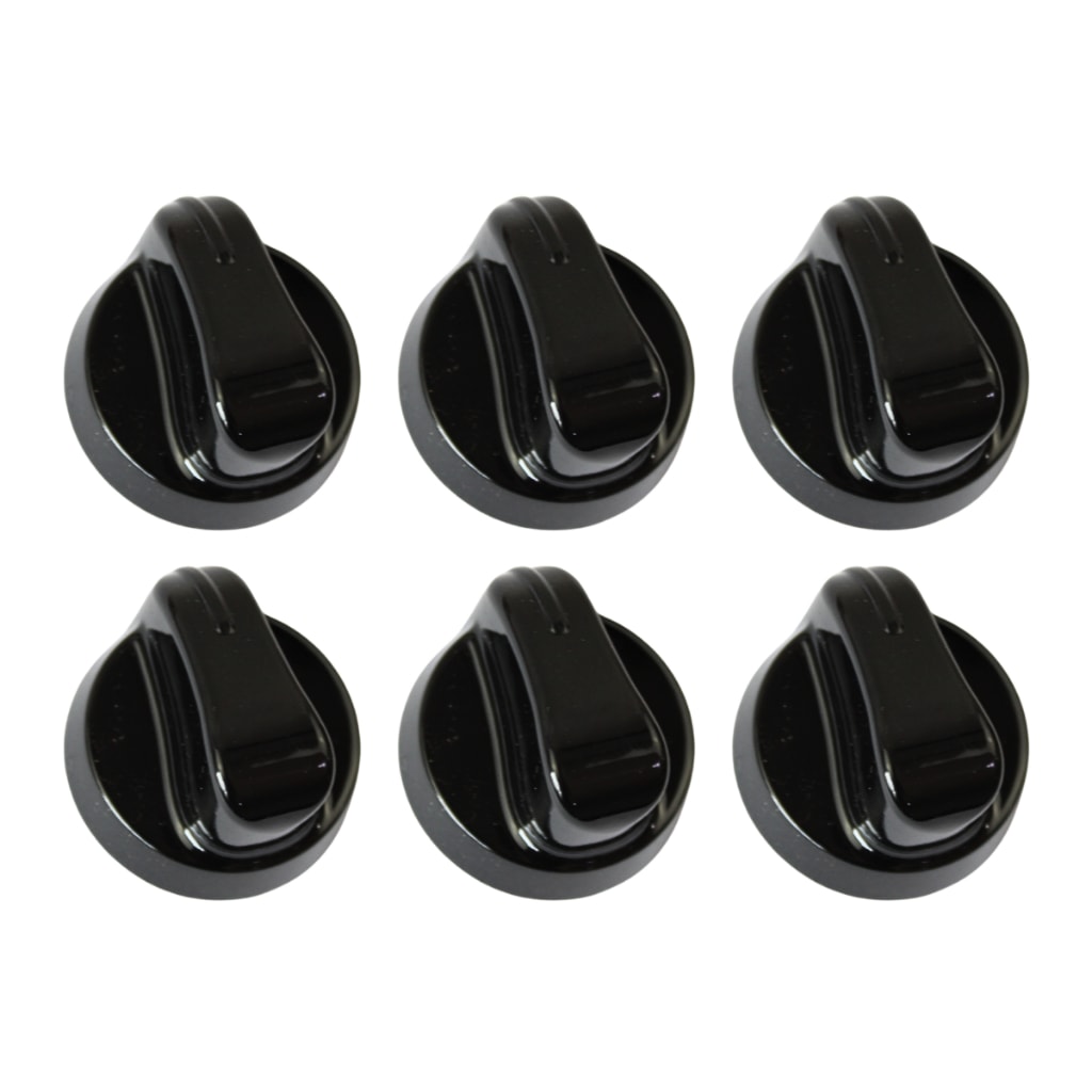 Imagem do Kit 6 Botoes Manipulos Para Fogao Atlas Monaco Top Glass
