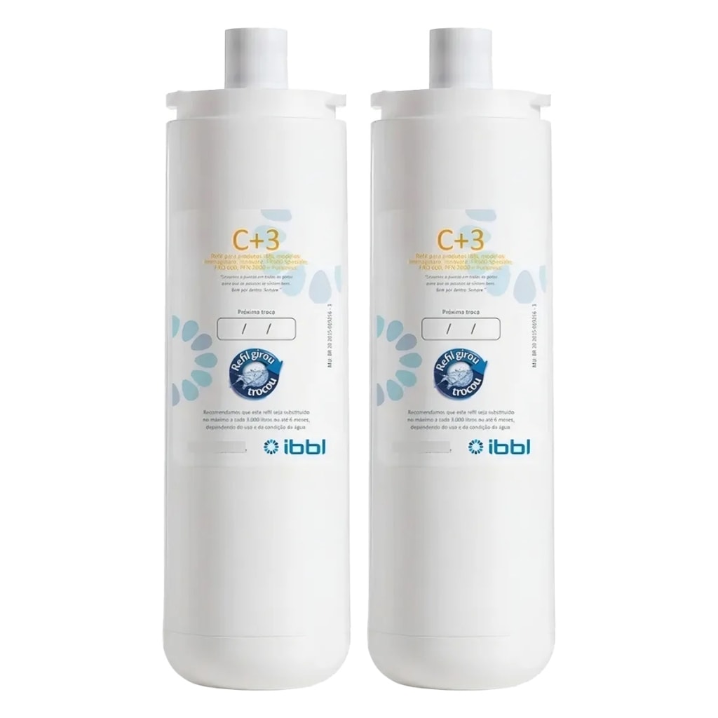 Imagem do Kit 2 Refil C 3 Filtro Ibbl Purificadores Girou Trocou Facil
