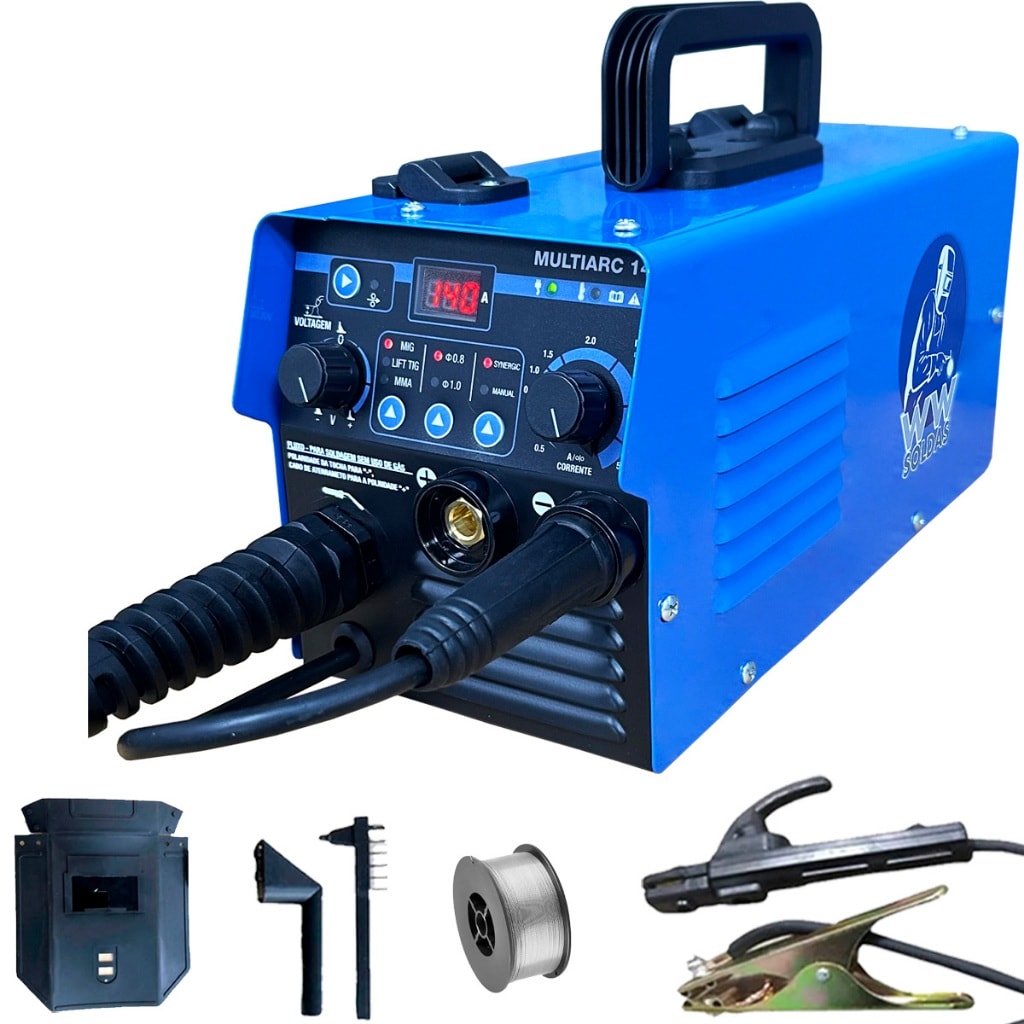 Imagem do Maquina De Solda Inversora Multiprocesso Mig Tig Mma 145a 220v Multiarc 148 Wwsoldas